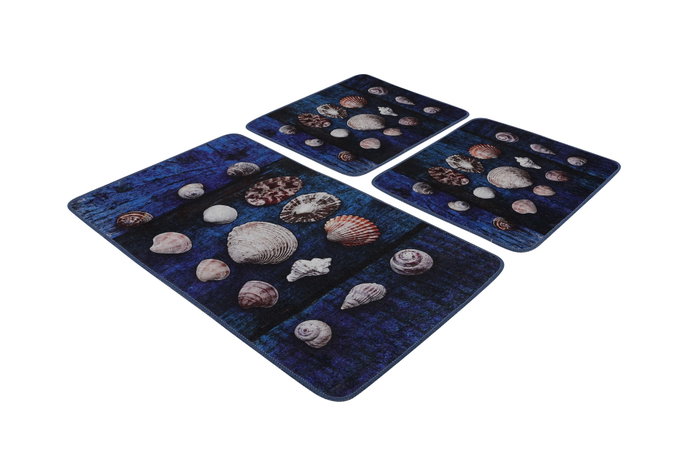 Mijölnir Seashell Juego de alfombrillas de baño Multicolor Mijölnir Seashell Juego de alfombrillas de baño Multicolor